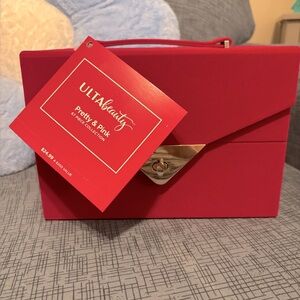 BRAND NEW ULTA Beauty Pink Makeup Train case